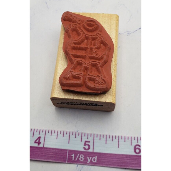 Super Turtle Eureka Stamp Small Wood Mounted Rubber Stamp - Picture 7 of 8